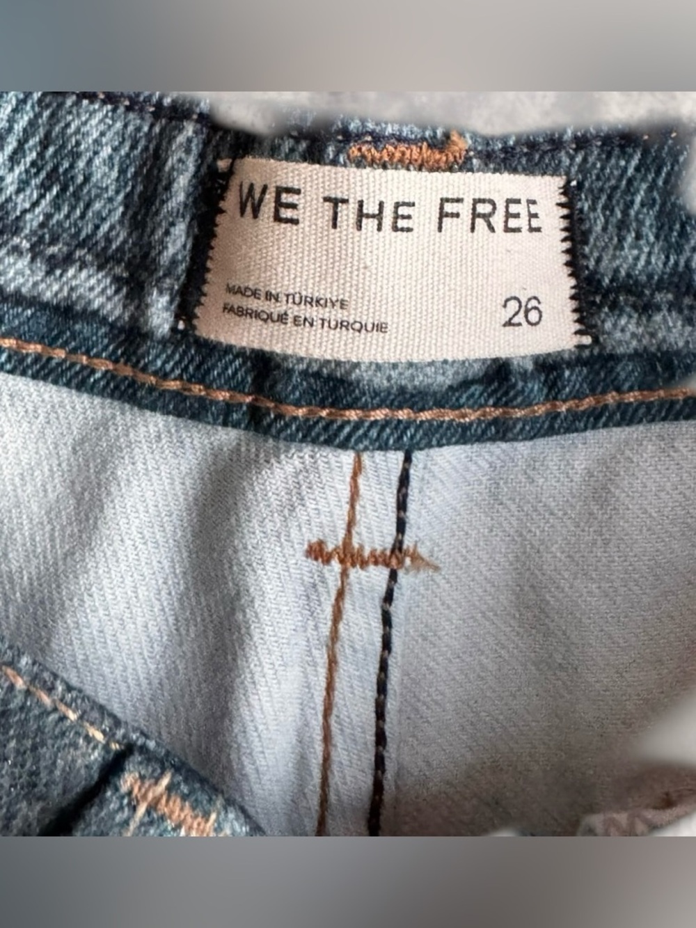 NWT Free People We The Free Tinsley Printed High-Rise Illusions Jeans - Picture 9 of 12